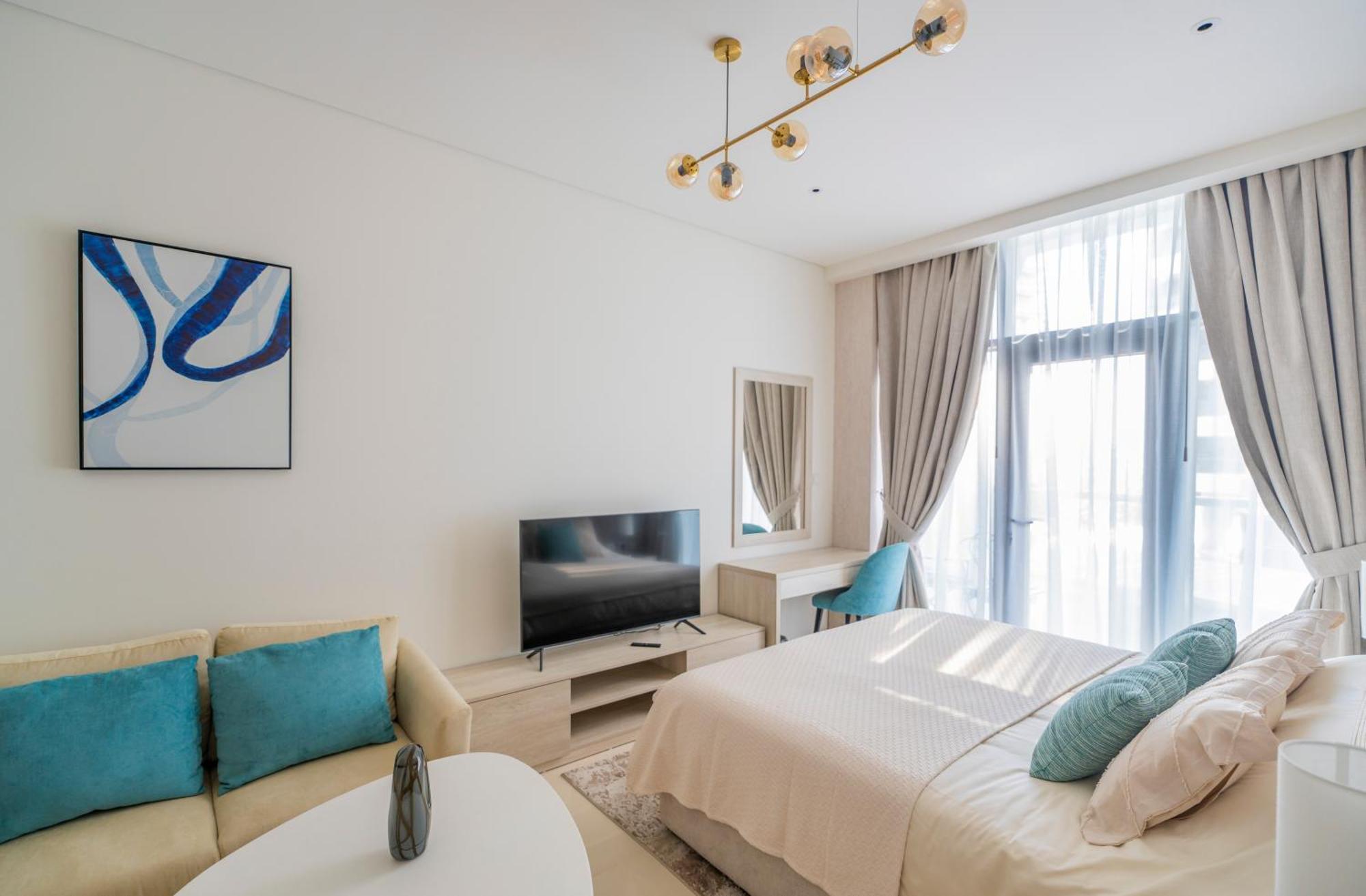 Studio With Pool And Private Beach Access On Palm Jumeirah Дубай Экстерьер фото